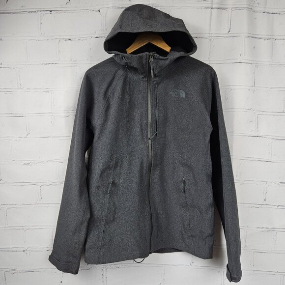 The North Face Apex Flex GTX Gore-Tex Hooded Jacket Mens S Gray Snow Winter Ski - Picture 1 of 16
